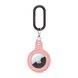 Силіконовий брелок з карабіном iLoungeMax Soft Protection Case Clip Light Pink для AirTag