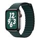 Ремешок Coteetci W7 Leather Magnet Band зелёный для Apple Watch 42mm/44mm