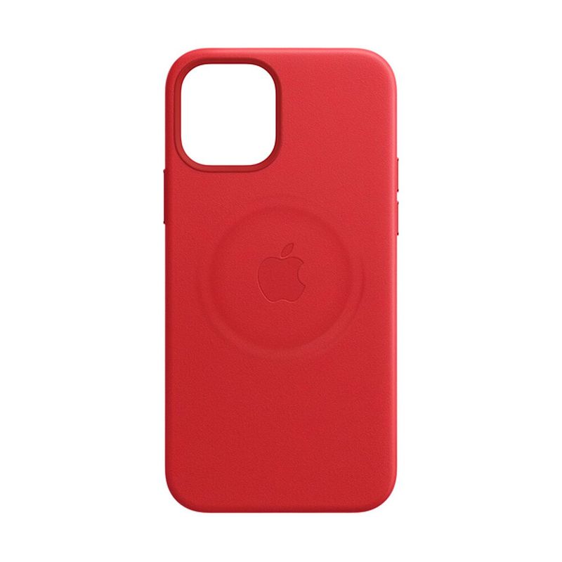 Купить Кожаный чехол oneLounge Genuine Leather Case MagSafe Red для iPhone 12 mini ОЕМ по лучшей цене в Украине 🔔 ,  наш интернет - магазин гарантирует качество и быструю доставку вашего заказа 🚀