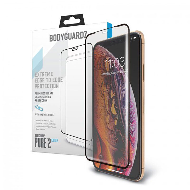 Купити Захисне скло BodyGuardz Pure 2 Edge для iPhone 11 Pro Max | XS Max з рамкою для поклейки за найкращою ціною в Україні 🔔, наш інтернет - магазин гарантує якість і швидку доставку вашого замовлення 🚀