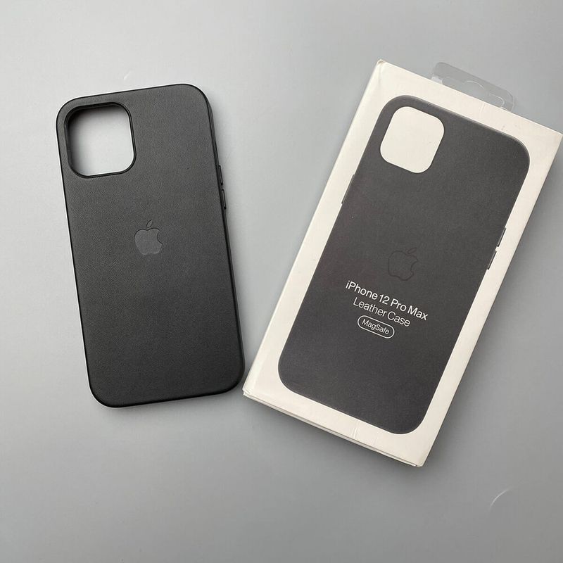 Купить Кожаный чехол oneLounge Genuine Leather Case MagSafe Black для iPhone 12 Pro Max ОЕМ по лучшей цене в Украине 🔔 ,  наш интернет - магазин гарантирует качество и быструю доставку вашего заказа 🚀