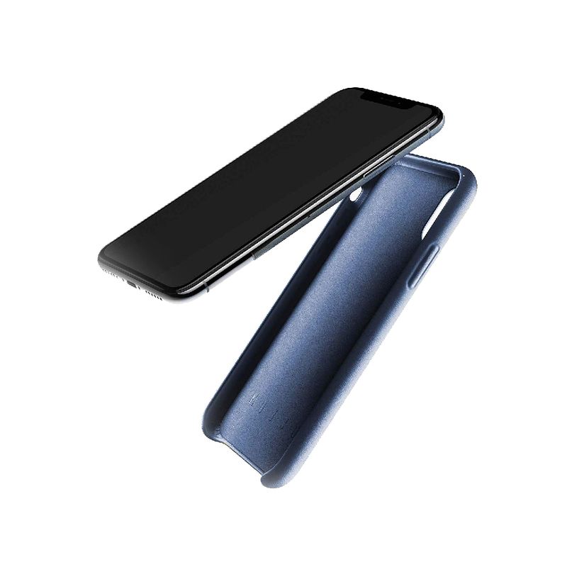 Купить Кожаный чехол MUJJO Full Leather Case Blue для iPhone X | XS по лучшей цене в Украине 🔔 ,  наш интернет - магазин гарантирует качество и быструю доставку вашего заказа 🚀