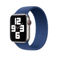 Купить Плетеный монобраслет Apple Braided Solo Loop Atlantic Blue для Apple Watch 44mm | 42mm (MY8A2) Размер 4 по лучшей цене в Украине 🔔 ,  наш интернет - магазин гарантирует качество и быструю доставку вашего заказа 🚀