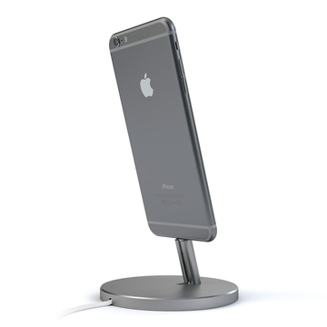 Купить Док-станция Satechi Aluminum Lightning Charging Stand Space Gray для iPhone | iPod по лучшей цене в Украине 🔔 ,  наш интернет - магазин гарантирует качество и быструю доставку вашего заказа 🚀