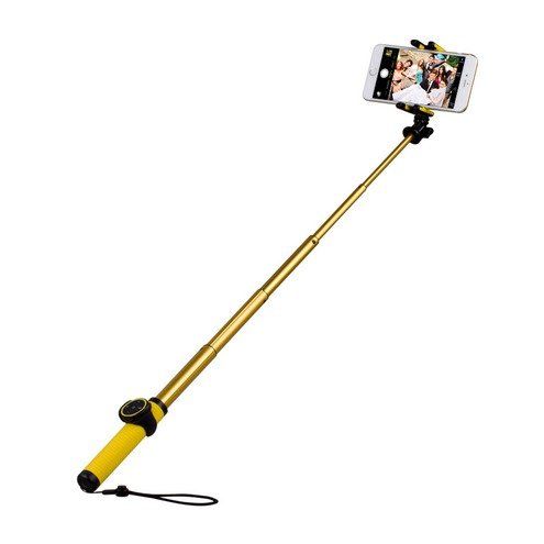 Купити Селфі-монопод Momax Selfie Hero Bluetooth Selfie Pod 70 см Yellow/Black (KMS6D) за найкращою ціною в Україні 🔔, наш інтернет - магазин гарантує якість і швидку доставку вашого замовлення 🚀
