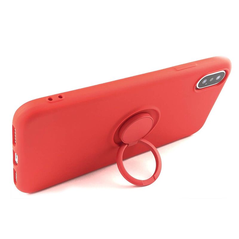 Купить Силиконовый чехол с кольцом oneLounge With Ring Red для iPhone XS Max по лучшей цене в Украине 🔔 ,  наш интернет - магазин гарантирует качество и быструю доставку вашего заказа 🚀