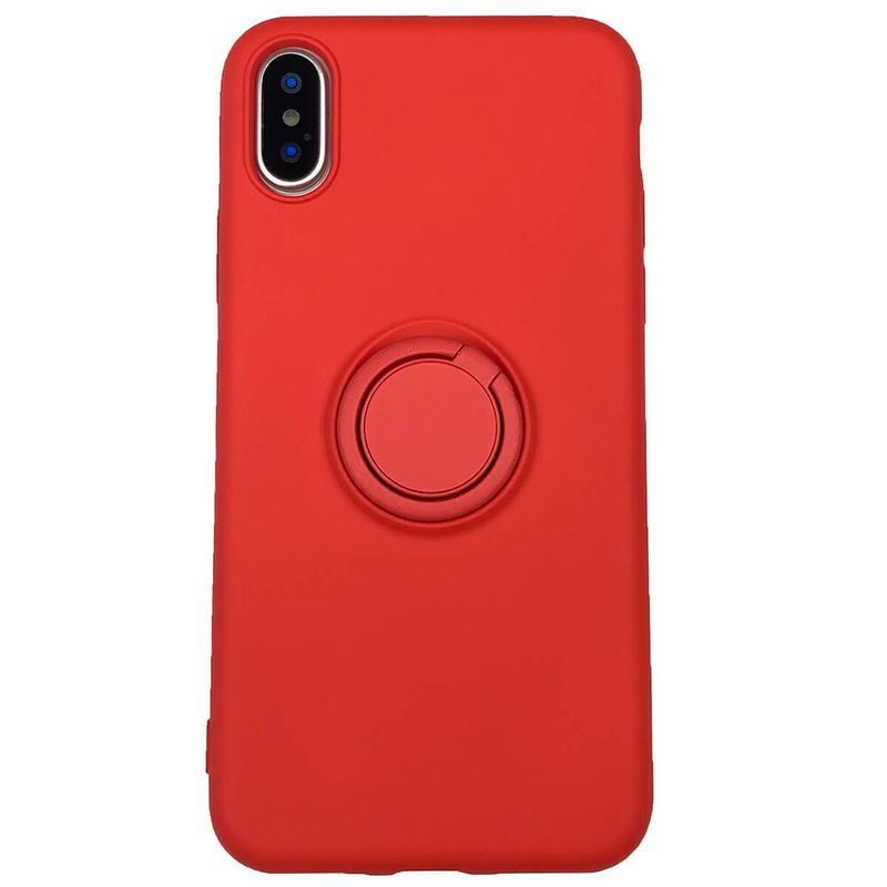 Купити Силіконовий чохол з кільцем oneLounge With Red Ring для iPhone XS Max за найкращою ціною в Україні 🔔, наш інтернет - магазин гарантує якість і швидку доставку вашого замовлення 🚀