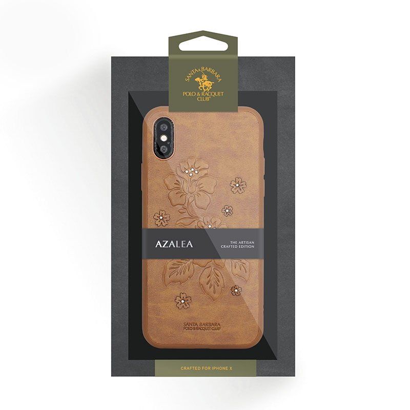 Купить Кожаный чехол Polo Azalea коричневый для iPhone X/XS по лучшей цене в Украине 🔔 ,  наш интернет - магазин гарантирует качество и быструю доставку вашего заказа 🚀
