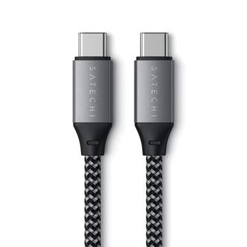 Купить Нейлоновый кабель Satechi USB-C to USB-C Charging Cable 100W 2m по лучшей цене в Украине 🔔 ,  наш интернет - магазин гарантирует качество и быструю доставку вашего заказа 🚀