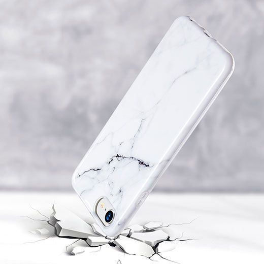 Купити Силіконовий чохол ESR Marble Slim Soft Black Sierra для iPhone SE (2020) | 8 | 7 за найкращою ціною в Україні 🔔, наш інтернет - магазин гарантує якість і швидку доставку вашого замовлення 🚀