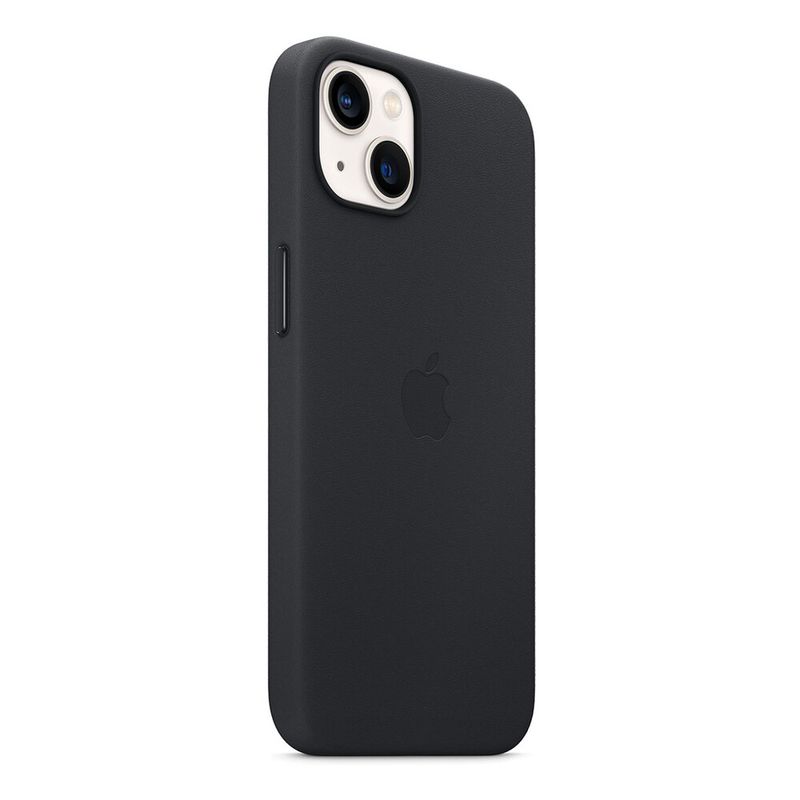 Кожаный чехол Apple Leather Case with MagSafe Midnight (MM183) для iPhone 13