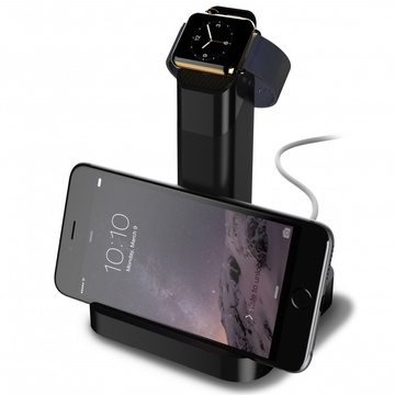 Купить Подставка Griffin WatchStand Black для Apple Watch и iPhone по лучшей цене в Украине 🔔 ,  наш интернет - магазин гарантирует качество и быструю доставку вашего заказа 🚀