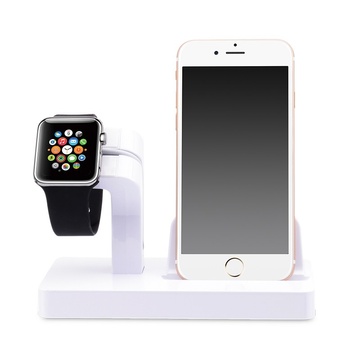 Купить Белая док-станция CinkeyPro Charger Dock для Apple Watch и iPhone по лучшей цене в Украине 🔔 ,  наш интернет - магазин гарантирует качество и быструю доставку вашего заказа 🚀