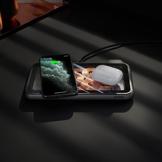 Купити Бездротова зарядка для iPhone | Apple Watch | AirPods Zens Liberty Wireless Charger Glass Edition 30W за найкращою ціною в Україні 🔔, наш інтернет - магазин гарантує якість і швидку доставку вашого замовлення 🚀