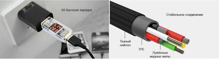 Купить Кабель Baseus Rapid Series 3-in-1 Cable Micro-USB + Lightning +Type-C, 3A, 1.2M красный по лучшей цене в Украине 🔔 ,  наш интернет - магазин гарантирует качество и быструю доставку вашего заказа 🚀