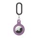 Силіконовий брелок з карабіном iLoungeMax Soft Protection Case Clip lavender grey для AirTag