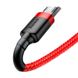 Micro-USB кабель Baseus Cafule 2.4 A 1м червоний