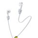 Держатель для наушников Apple AirPods Baseus Let's Go Fluorescent Ring Sports Silicone Lanyard Sleeve желтый + серый