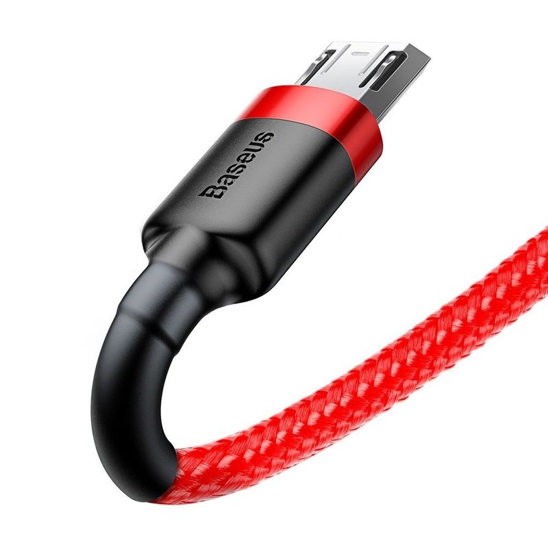 Купить Micro-USB кабель Baseus Cafule 2.4A 1м красный по лучшей цене в Украине 🔔 ,  наш интернет - магазин гарантирует качество и быструю доставку вашего заказа 🚀