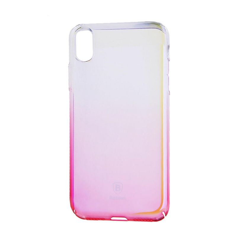 Купити Полупрозрачный чехол Baseus Glaze розовый для iPhone X/XS за найкращою ціною в Україні 🔔, наш інтернет - магазин гарантує якість і швидку доставку вашого замовлення 🚀