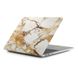 Мармуровий чохол oneLounge Marble White | Yellow для MacBook Pro 16" (2019)