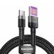Зарядний кабель Baseus Cafule HW USB to USB-C Gray | Black (1м)