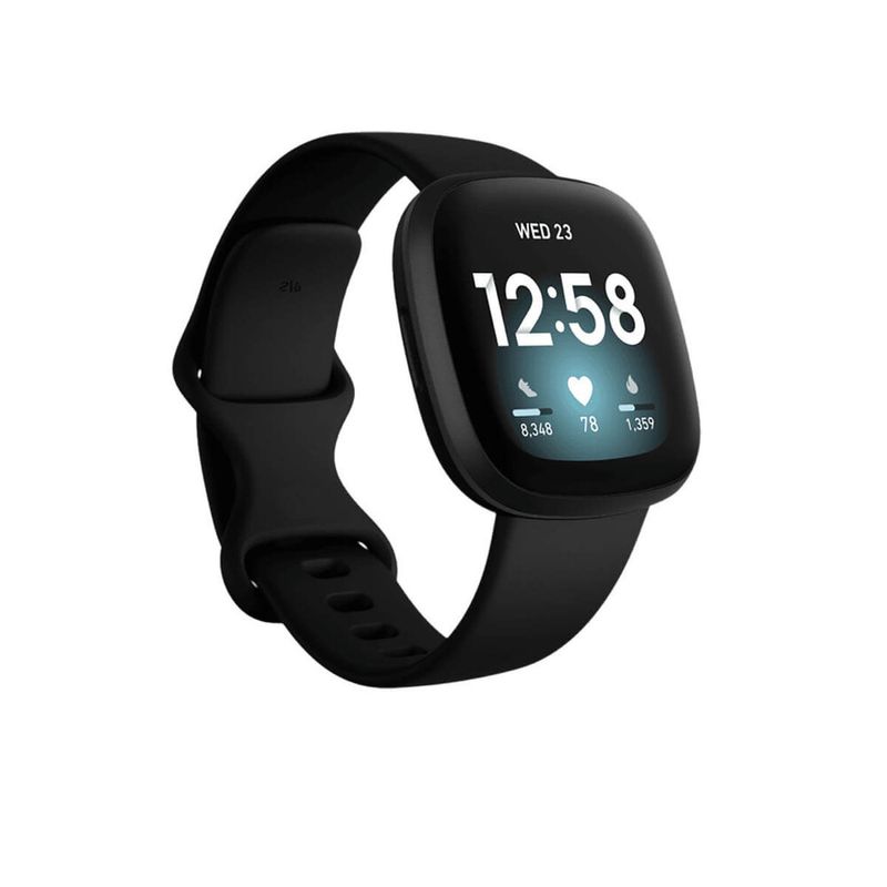 Купить Умные смарт-часы Fitbit Versa 3 Black | Black Aluminum по лучшей цене в Украине 🔔 ,  наш интернет - магазин гарантирует качество и быструю доставку вашего заказа 🚀