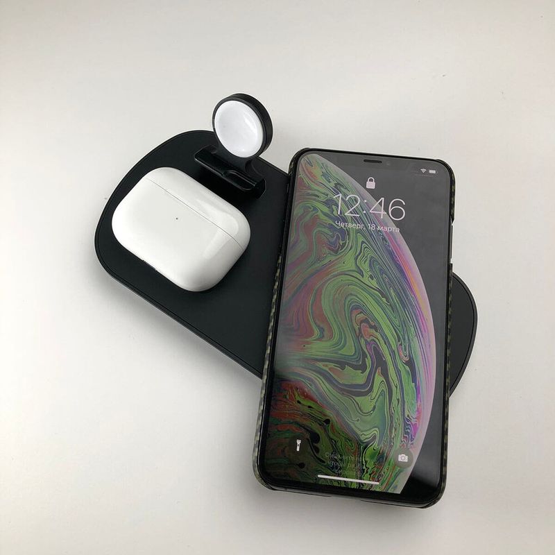 Купити Бездротове зарядний пристрій oneLounge 3 в 1 Charging Dock для iPhone | Apple Watch | AirPods за найкращою ціною в Україні 🔔, наш інтернет - магазин гарантує якість і швидку доставку вашого замовлення 🚀