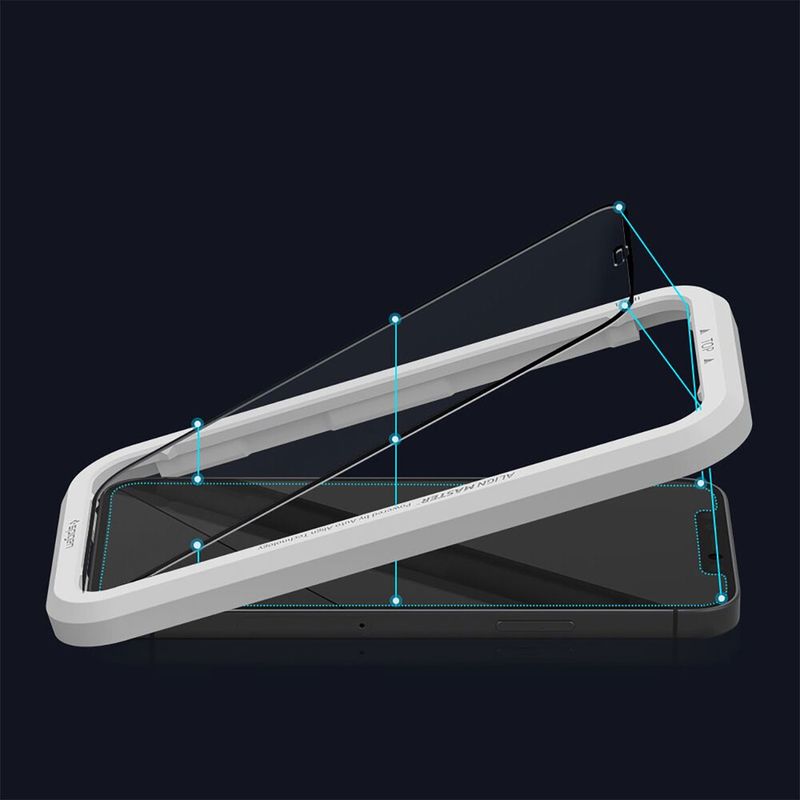 Купить Защитное стекло Spigen AlignMaster Full Coverage Tempered Glass для iPhone 12 Pro Max (2 шт.) по лучшей цене в Украине 🔔 ,  наш интернет - магазин гарантирует качество и быструю доставку вашего заказа 🚀