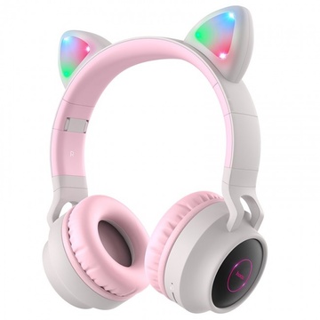 Купити Bluetooth навушники Hoco W27 Cat ear Grey за найкращою ціною в Україні 🔔, наш інтернет - магазин гарантує якість і швидку доставку вашого замовлення 🚀