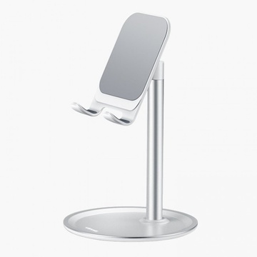 Купить Настольная подставка для телефона Hoco PH15 Aluminum alloy table stand Silver по лучшей цене в Украине 🔔 ,  наш интернет - магазин гарантирует качество и быструю доставку вашего заказа 🚀