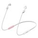 Тримач для навушників Apple AirPods Baseus let's Go Fluorescent Ring Sports Silicone Lanyard Sleeve рожевий