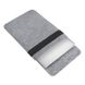 Чохол-карман з повсті з гумкою Gmakin Grey для MacBook Air 13 "(2018-2020) | Pro 13" (2016-2020)