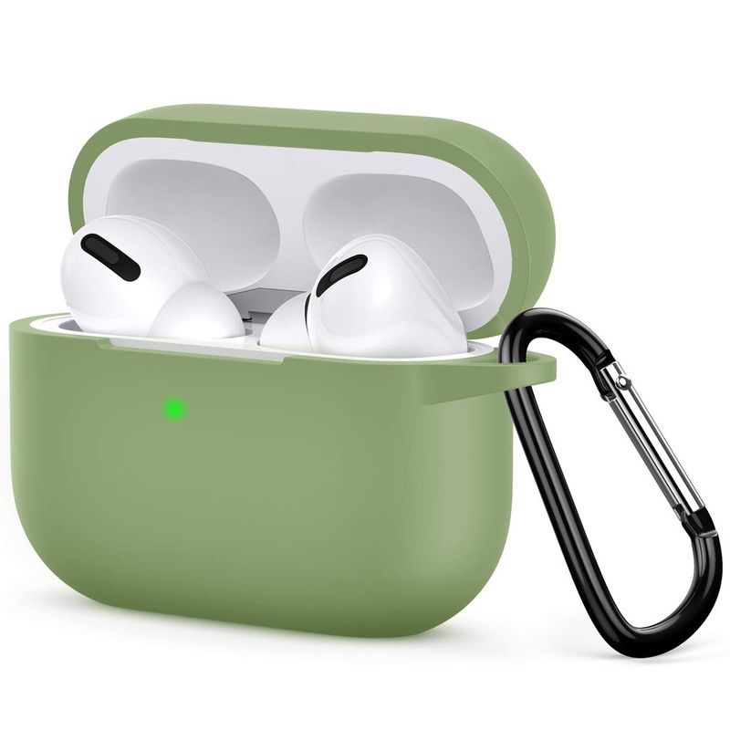 Купить Чехол с карабином oneLounge TPU Case Light Green для AirPods Pro по лучшей цене в Украине 🔔 ,  наш интернет - магазин гарантирует качество и быструю доставку вашего заказа 🚀