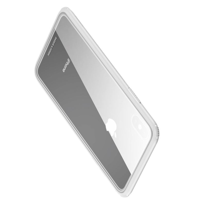 Купить Стеклянный чехол Baseus See-Through White для iPhone XS Max по лучшей цене в Украине 🔔 ,  наш интернет - магазин гарантирует качество и быструю доставку вашего заказа 🚀