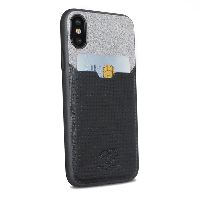 Купить Кожаный чехол с отделом для карточек Polo Tasche черный для iPhone X/XS по лучшей цене в Украине 🔔 ,  наш интернет - магазин гарантирует качество и быструю доставку вашего заказа 🚀