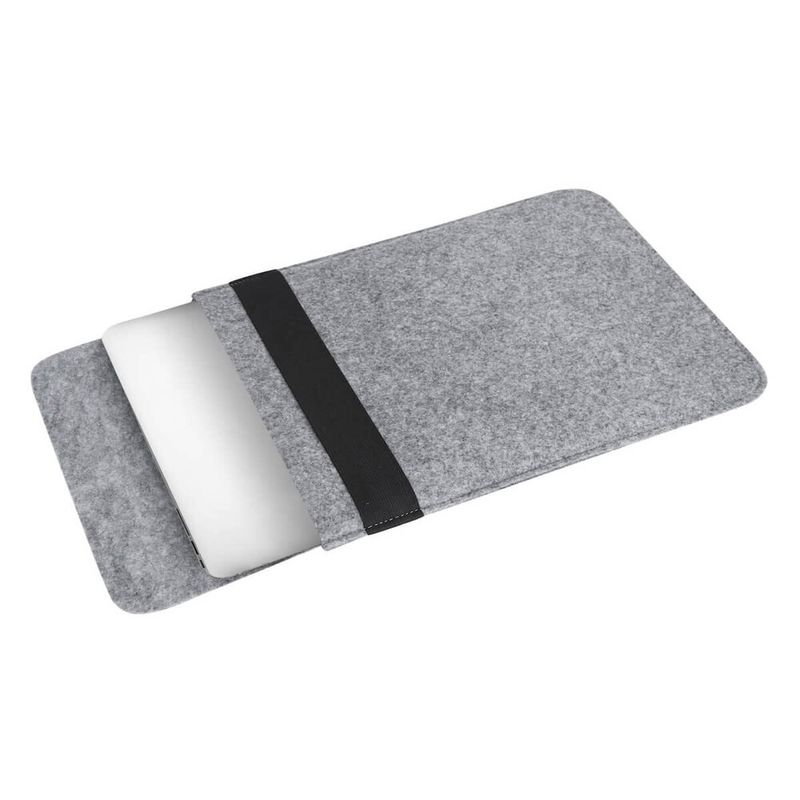 Купить Чехол-карман из войлока с резинкой Gmakin Grey для MacBook Air 13" (2018-2020) | Pro 13" (2016-2020) по лучшей цене в Украине 🔔 ,  наш интернет - магазин гарантирует качество и быструю доставку вашего заказа 🚀