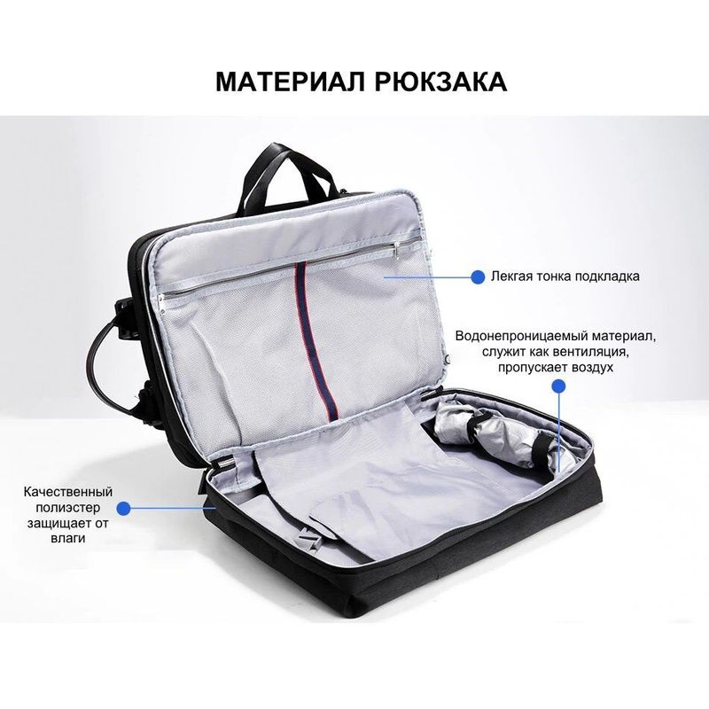Купить Рюкзак Wiwu Odyssey Backpack Black для MacBook по лучшей цене в Украине 🔔 ,  наш интернет - магазин гарантирует качество и быструю доставку вашего заказа 🚀