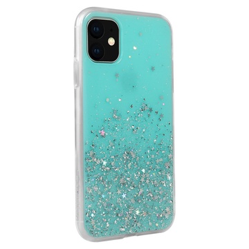 Купить Чехол с блестками SwitchEasy Starfield голубой для iPhone 11 по лучшей цене в Украине 🔔 ,  наш интернет - магазин гарантирует качество и быструю доставку вашего заказа 🚀
