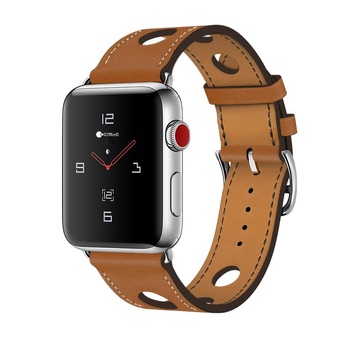 Купить Кожаный ремешок COTEetCI W15 коричневый для Apple Watch 42/44 мм по лучшей цене в Украине 🔔 ,  наш интернет - магазин гарантирует качество и быструю доставку вашего заказа 🚀