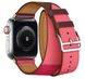 Ремешок Coteetci W36 бордовый + розовый для Apple Watch 38mm/40mm