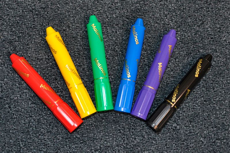 Віскові олівці Malinos Wachsmal-Zauber 6 шт (3 в 1)