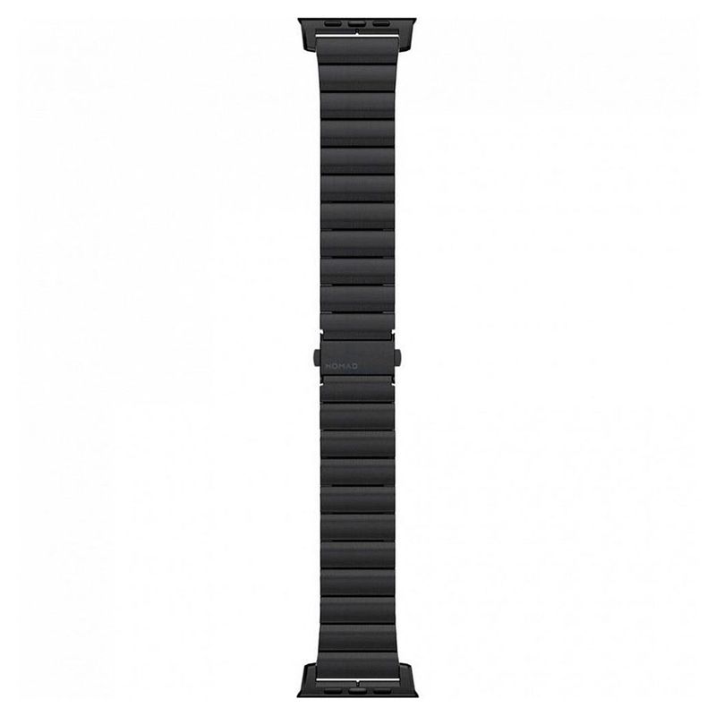 Купить Металлический ремешок Nomad Steel Band Black для Apple Watch 42mm | 44mm SE | 6 | 5 | 4 | 3 | 2 | 1 по лучшей цене в Украине 🔔 ,  наш интернет - магазин гарантирует качество и быструю доставку вашего заказа 🚀