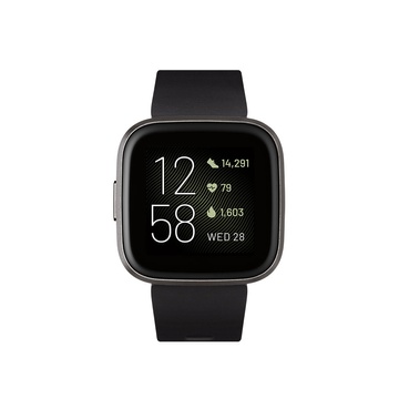 Купить Умные часы Fitbit Versa 2 Black | Carbon Aluminum по лучшей цене в Украине 🔔 ,  наш интернет - магазин гарантирует качество и быструю доставку вашего заказа 🚀