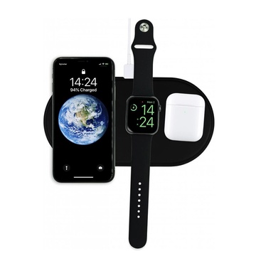 Купити Бездротова чорна зарядка oneLounge AirPower Black для iPhone | Apple Watch | AirPods OEM за найкращою ціною в Україні 🔔, наш інтернет - магазин гарантує якість і швидку доставку вашого замовлення 🚀