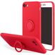 Силіконовий чохол з кільцем iLoungeMax With Ring Red для iPhone 7 | 8 | SE 2
