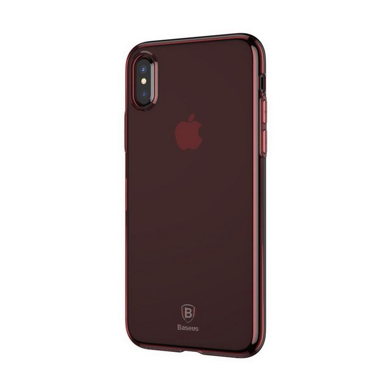 Купити Напівпрозорий чохол Baseus Simple червоний для iPhone X/XS за найкращою ціною в Україні 🔔, наш інтернет - магазин гарантує якість і швидку доставку вашого замовлення 🚀
