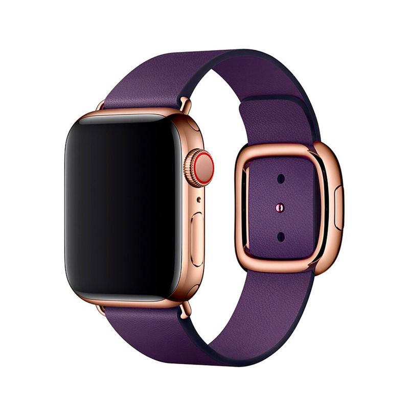 Купить Ремешок oneLounge Modern Buckle Dark Aubergine для Apple Watch 44mm | 42mm SE | 6 | 5 | 4 | 3 | 2 | 1 OEM по лучшей цене в Украине 🔔 ,  наш интернет - магазин гарантирует качество и быструю доставку вашего заказа 🚀