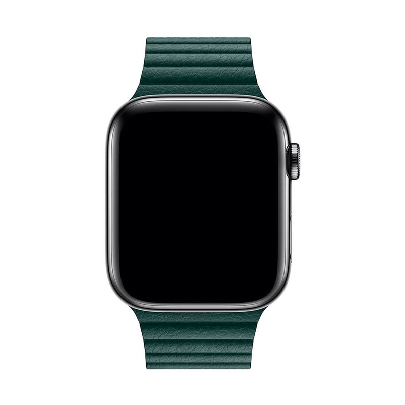 Купити Ремінець Apple Leather Loop Forest Green Medium (MTH72) для Apple Watch 42mm | 44mm SE | 6 | 5 | 4 | 3 | 2 | 1 за найкращою ціною в Україні 🔔, наш інтернет - магазин гарантує якість і швидку доставку вашого замовлення 🚀