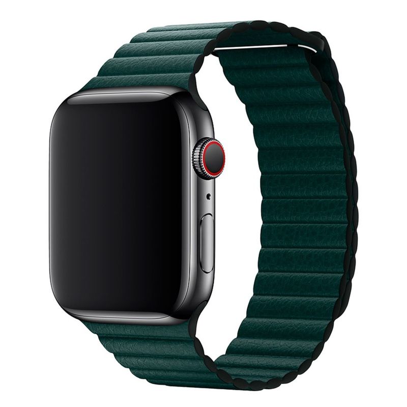 Купить Ремешок Apple Leather Loop Forest Green Medium (MTH72) для Apple Watch 42mm | 44mm SE | 6 | 5 | 4 | 3 | 2 | 1 по лучшей цене в Украине 🔔 ,  наш интернет - магазин гарантирует качество и быструю доставку вашего заказа 🚀